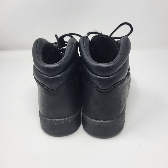 Timberland Field Boots Black Waterproof Leather Men Size 7 Youth 7 Women 8.5 - Picture 6 of 14
